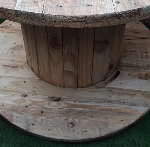 Reclaimed wooden cable reel - reclaimed,