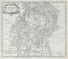 Westmoreland. 'WESTMORLAND' by ROBERT MORDEN from Camden's Britannia 1722 map
