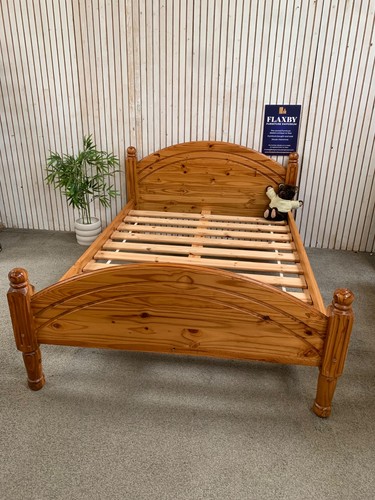 Solid pine double bed frame - solid,