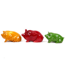 Wemyss Pottery Pig Griselda Victorian Treacle Glaze Robert Heron Sang de Boeuf