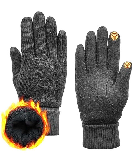 Merino wool gloves - merino, unisex