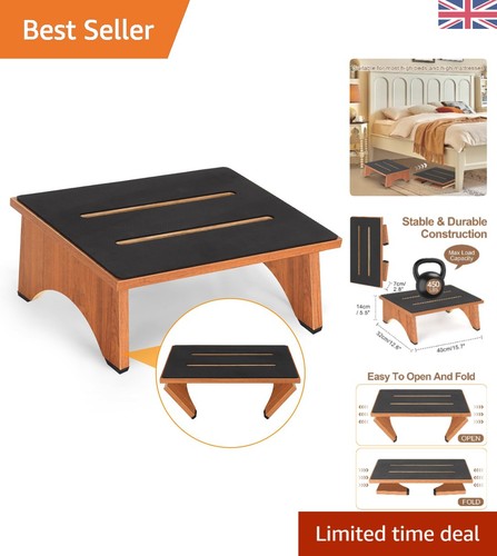 Foldable wooden step stool - foldable,