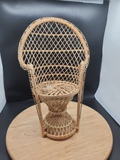 Vintage Peacock Chair Wicker
