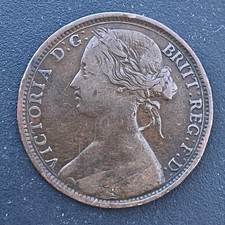 1862 Victoria Penny Coin Victorian Lot G45