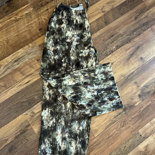 Ladies green khaki wide - green, leg