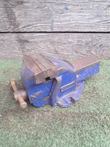 Vintage record bench vice - vintage,