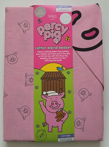 Home percy pig cotton - m&s,