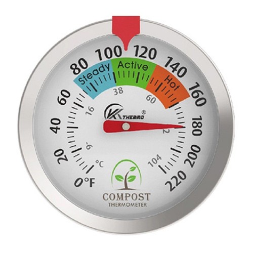 Soil thermometer for compost - soil,