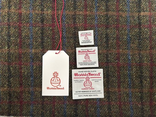 Harris tweed fabric - harris, 84x78cm