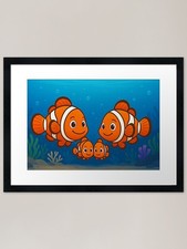 Clownfish Puzzle Framed Art