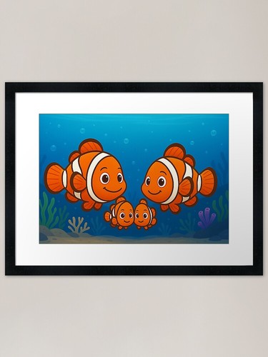 Clownfish puzzle framed - puzzle, art