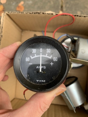 Vintage tim ammeter - (-60/+60),