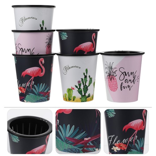 6pcs durable plastic succulent - 6pcs,