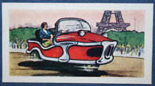 MICROCAR   French 3-Wheeler Micro-Car    Vintage 1959 Illustrated Card