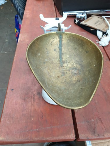Vintage kitchen scales brass - scales,