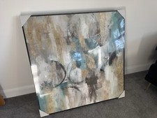 BERKELEY DESIGNS LUANDA ABSTRACT 01 Artwork Oil on Canvas Foil Accent Painting