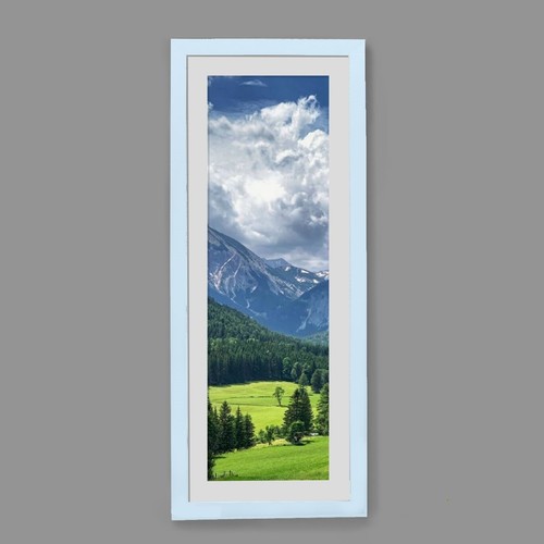 Wall hanging photo frame - hanging, white