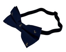navy dark blue duck print kid