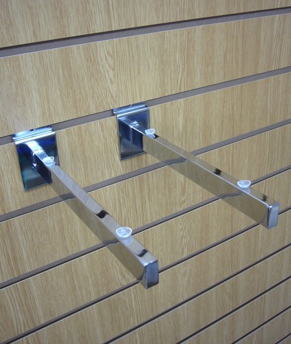 Chrome glass shelf - glass,