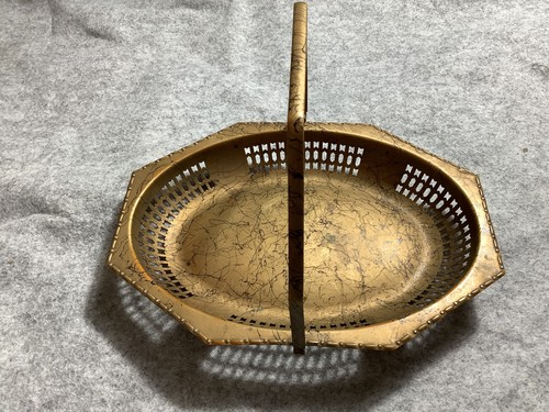Vintage brass octagonal - brass,
