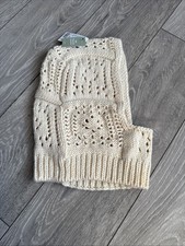 H&M Women's Cream Knit Scarf