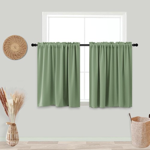 Koufall sage green curtains - sage, 24