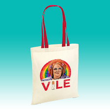 Gimme Linda La Hughes Vile Tote Bag Shopper - Novelty Funny Humour Stunner Lycra