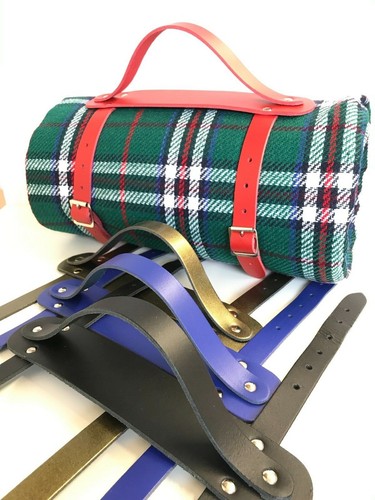 Real leather picnic blanket - real,