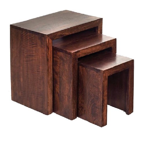 Modern solid mango wood nest - modern,