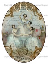 Waterslide Decal Vintage Image