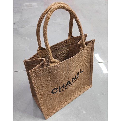 Straw woven brown raffia tote - straw,