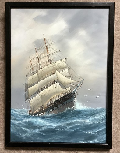 Vintage watercolour painting - a,