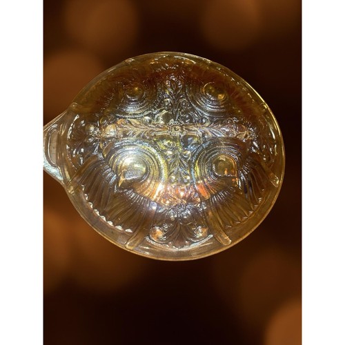 Vintage amber carnival glass - vintage,