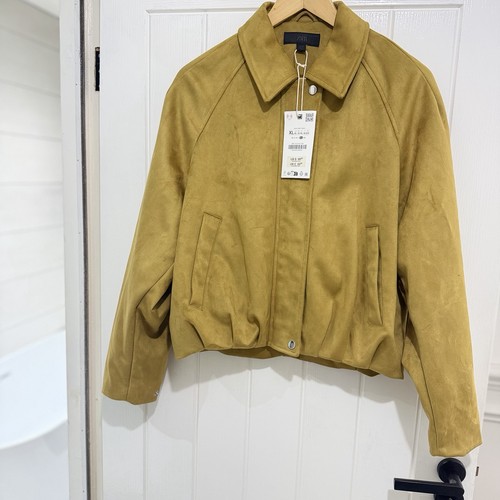 Zara mustard faux suede - zara,
