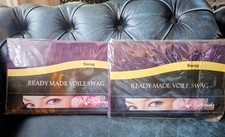 Plain Voile Swags, 19 colours