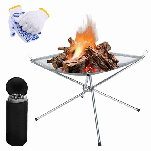 Portable fire pit folding - pit,