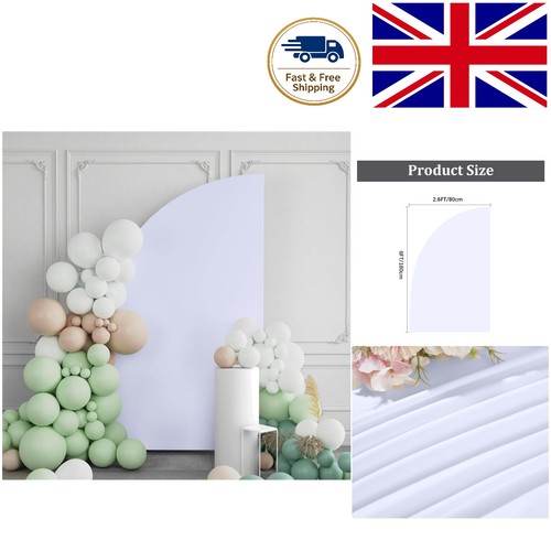 6ft white wedding arch cover - white,