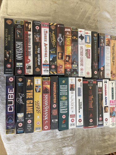 Job lot bundle of vhs - job,