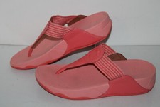 Fit Flop Walkstar Finestripe Thong Sandals, #Fa7-580, Pink, Women's US Size 10