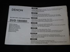 Denon Owner Manual Book for