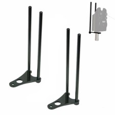 Snag Bars x2 Black Lightweight For Bite Alarms Carp Fishing Snag Ears 