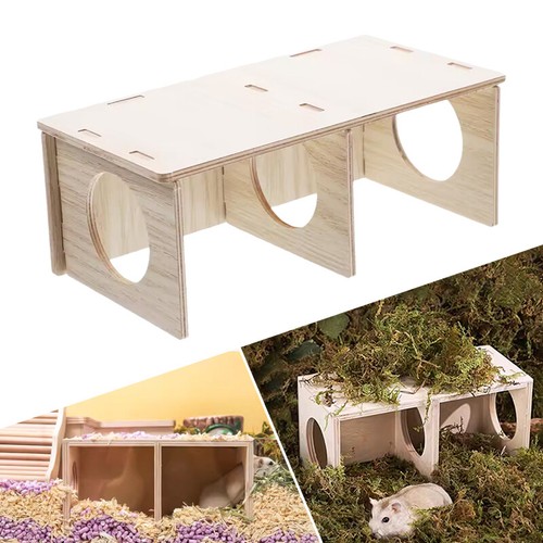 Wooden hamster house - wooden,