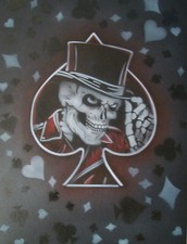 Playing Gentleman Hat Skull
