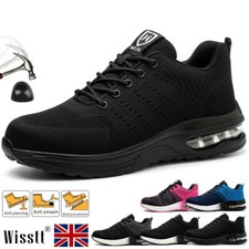 Mens Work Boots Waterproof Womens Steel Toe Cap Trainers Air Safety Shoes Ankle