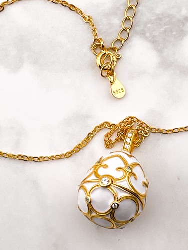Faberge necklace white russian - faberge,