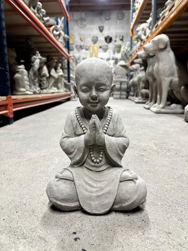 Monk garden ornament statue - garden,