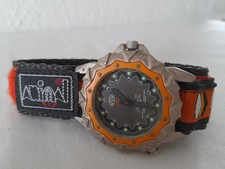 Rare Animal Watch Orange & Metal Face with Official Animal watchstrap Used