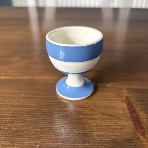 Green cornishware footed - t, g