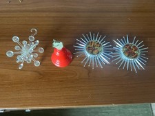 4 Vintage Christmas Decorations 1950’s Panaura