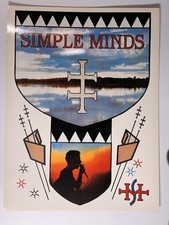 Simple Minds Poster Jim Kerr Charlie Burchill Original French Print Circa 1980s